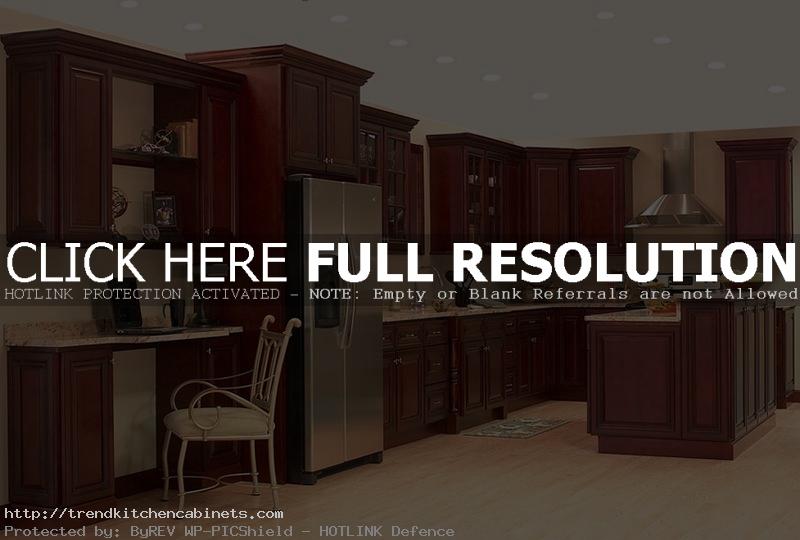 Kitchen Wall Color With Cherry Cabinet Photos