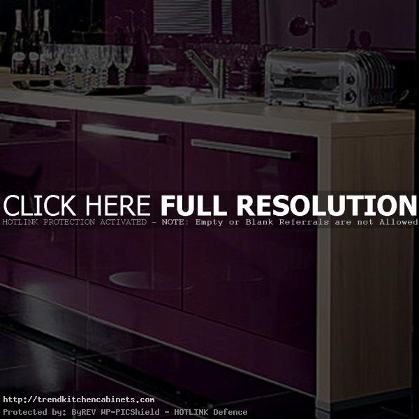 Purple Lacquered Glass Kitchen Cabinets Ideas Glass Kitchen Cabinets: a Smart Planning for Kitchen