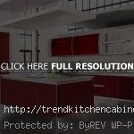 Red-Contemporary-Kitchen-Cabinets