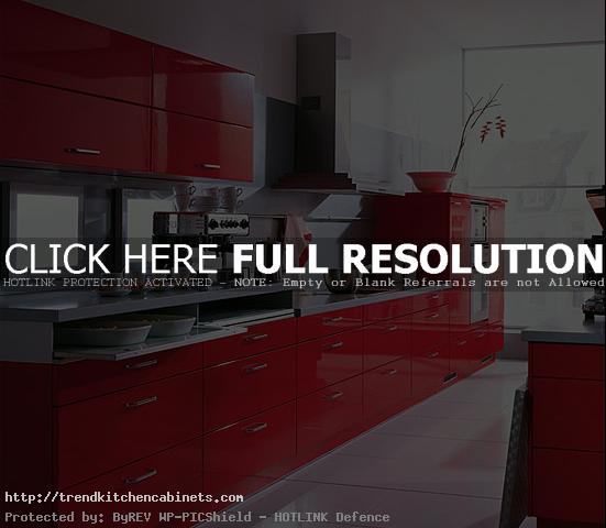 Red-Laminate-Kitchen-Cabinets