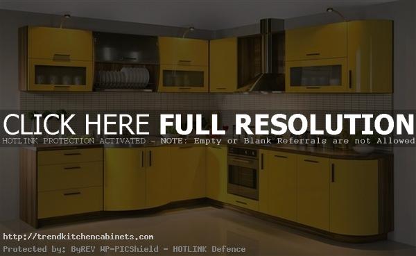 Luxury Yellow Kitchen Cabinets Ideas Yellow Kitchen Cabinets for Cheerful Modern Design