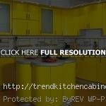 Yellow Kitchen Cabinets in Grey Walls Kitchen Colors 150x150 Yellow Kitchen Cabinets for Cheerful Modern Design