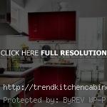 Modern Red Kitchen Cabinets Trends for Small Space
