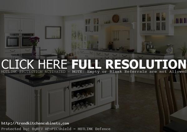 White Kitchen Cabinets Designs With Black Granite Countertops