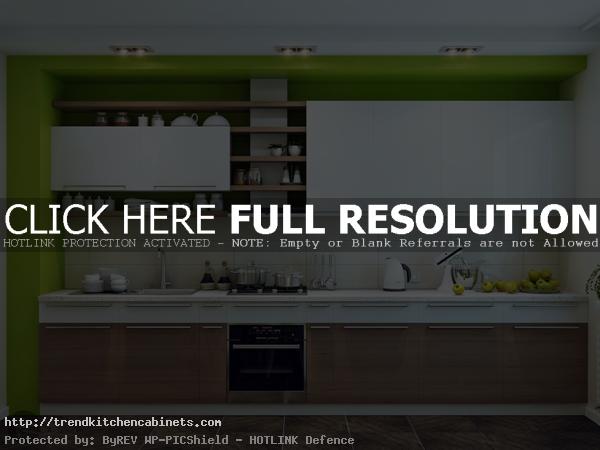 Laminate Wall Cabinet Design For Kitchen With Green Walls Combination Wall Cabinet Designs for Kitchen – The Charm of Wall Cabinet