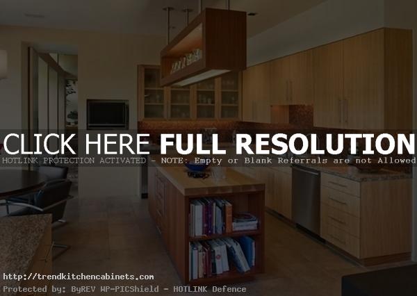 Oak Wooden Hanging Kitchen Cabinets Design From Ceiling