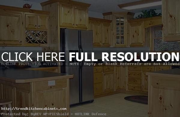 Kitchen Design with Clear Pine Kitchen Cabinets