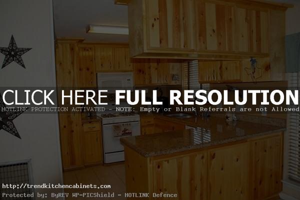 Kitchen Design with Unfinished Pine Cabinets Pictures