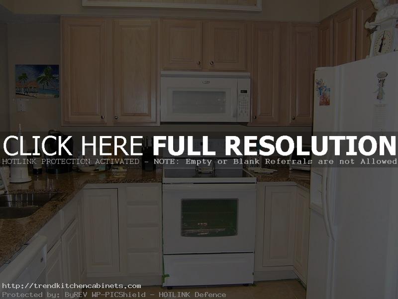 white painted oak cabinets Paint Colors for Kitchens with Oak Cabinets