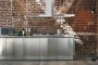Stainless Steel Kitchen Cabinets with Sharp and Professional Kitchen Look