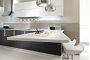 Right Organization of Black And White Kitchen Cabinets
