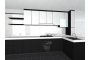 Black and White Kitchen Cabinet for a Modern Traditional Look